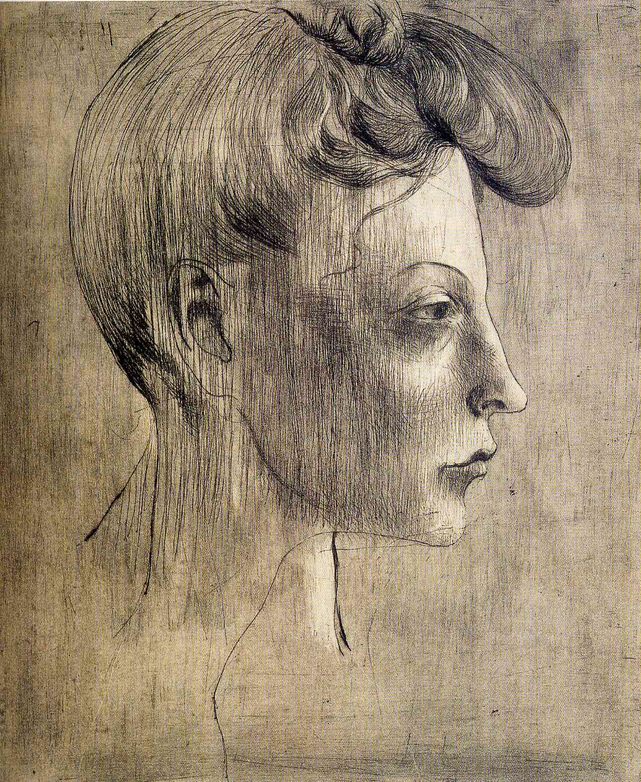 Picasso Woman's profile 1905